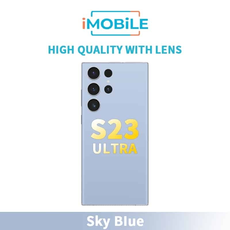 Samsung Galaxy S23 Ultra (S918) Back Cover [High Quality With Lens] [Sky Blue]