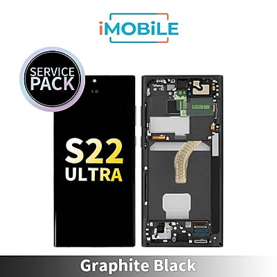 Samsung Galaxy S22 Ultra (S908) LCD Touch Digitizer Screen [Service Pack] [Graphite Black - For All Online Version]