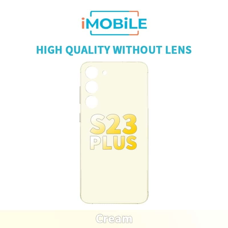 Samsung Galaxy S23 Plus (S916) Back Cover [High Quality Without Lens] [Cream]