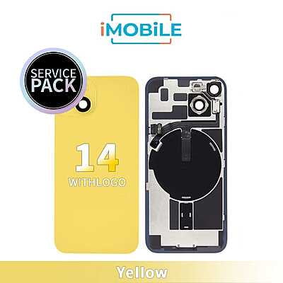 iPhone 14 Compatible Back Cover Glass [Service Pack] [Yellow]
