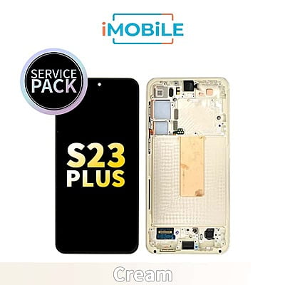 Samsung Galaxy S23 Plus (S916) LCD Touch Digitizer Screen [Service Pack] [Cream] GH82-30476B