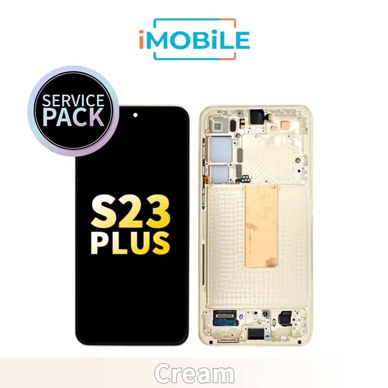 Samsung Galaxy S23 Plus (S916) LCD Touch Digitizer Screen [Service Pack] [Cream] GH82-30476B