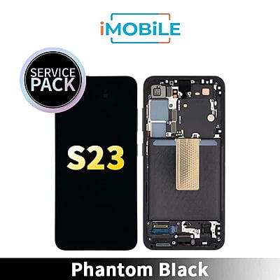 Samsung Galaxy S23 (S911) LCD Touch Digitizer Screen [Service Pack] [Phantom Black] GH82-30480A