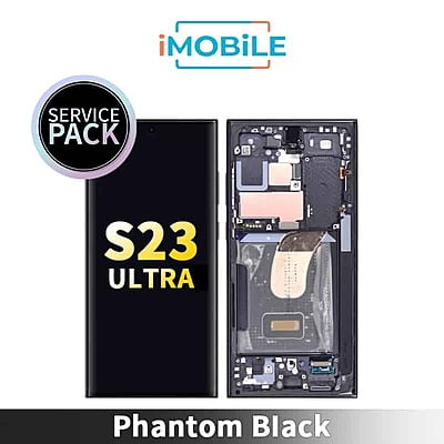 Samsung Galaxy S23 Ultra 5G (S918) LCD Touch Digitizer Screen [Service Pack] [Phantom Black]