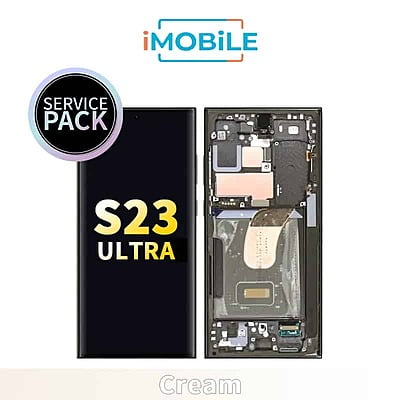 Samsung Galaxy S23 Ultra 5G (S918) LCD Touch Digitizer Screen [Service Pack] [Cream]