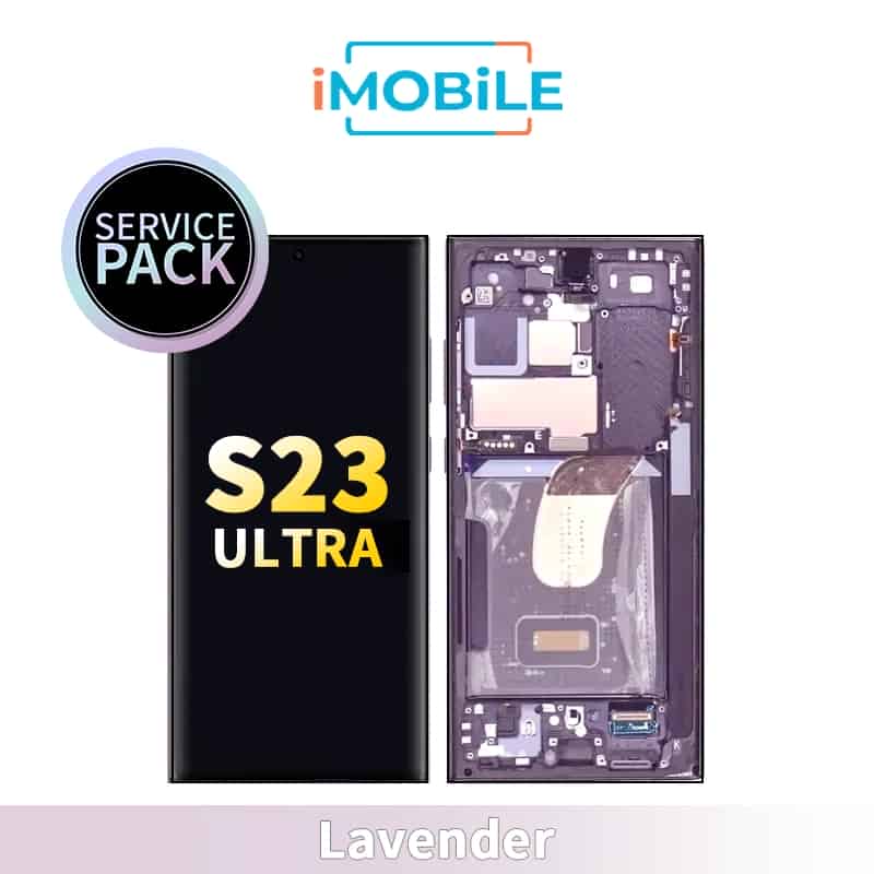 Samsung Galaxy S23 Ultra 5G (S918) LCD Touch Digitizer Screen [Service Pack] [Lavender]