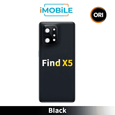 OPPO Find X5 Back Cover with Frame [Original] [Black]
