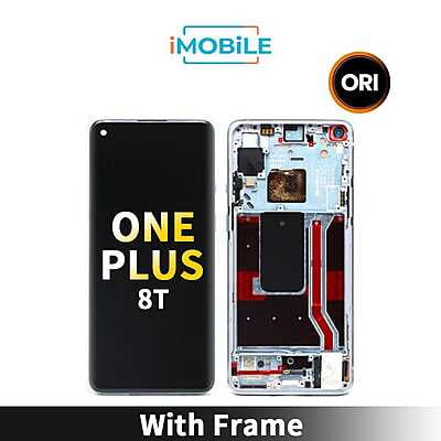 One Plus 8t Compatible LCD Touch Digitizer Screen With Frame [Original AAA]