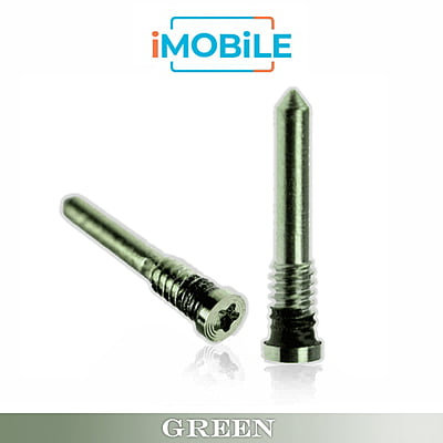 Bottom Screws Compatible (2 Pcs/Set) for iPhone 11 Series (2 Pcs/Set) [Green]