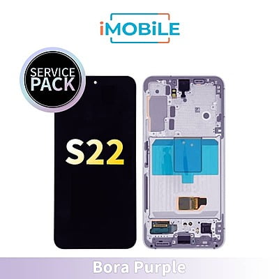 Samsung Galaxy S22 5G (S901) LCD Touch Digitizer Screen [Service Pack] [Bora Purple]