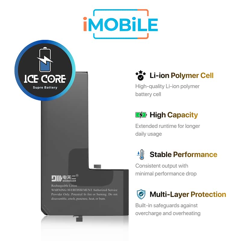 iPhone 11 Pro Compatible IceCore Pro Battery [Enhanced Capacity Performance]