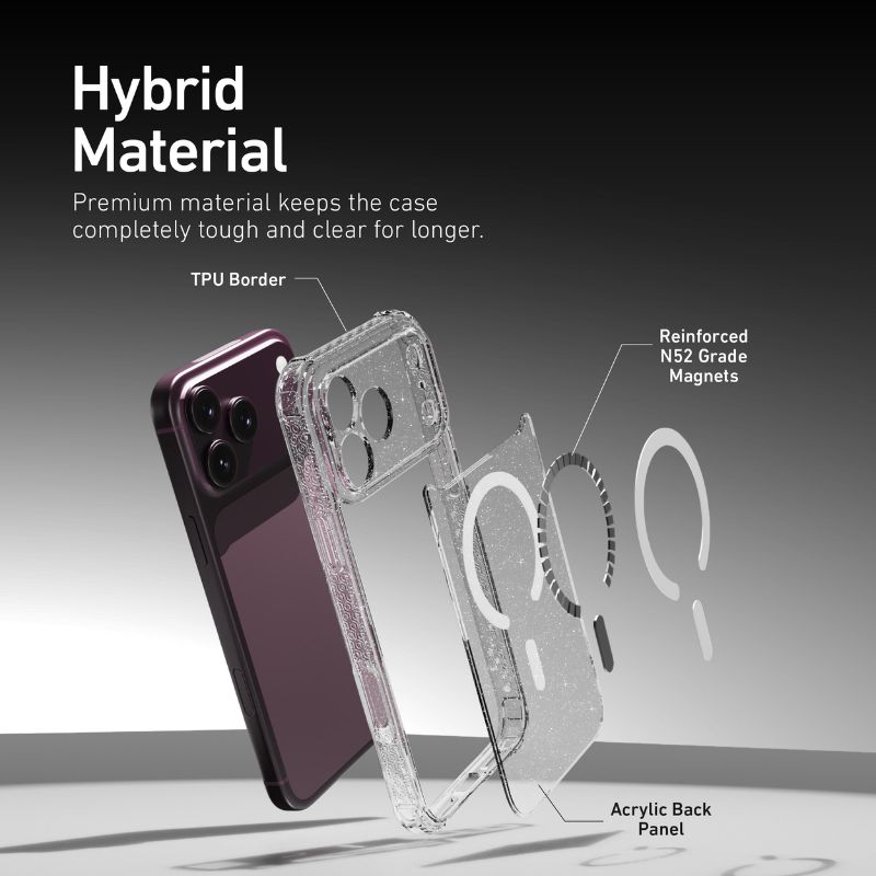 X.One [MagSafe] Glitter Clear Impact Protection Case, iPhone 18 Pro