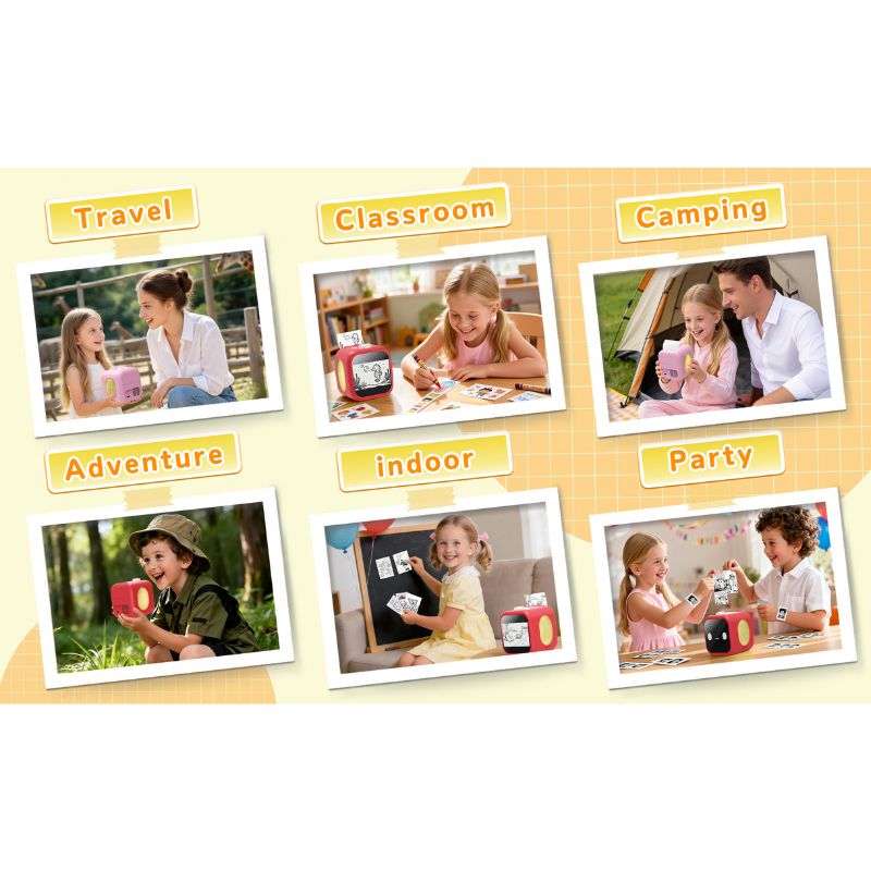 AI Voice Interactive Sticker Printer with 3.5-Inch Touchscreen