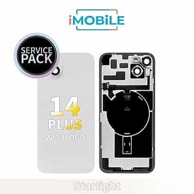 iPhone 14 Plus Compatible Back Cover Glass [Service Pack] [Starlight]
