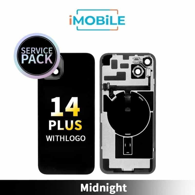 iPhone 14 Plus Compatible Back Cover Glass [Service Pack] [Midnight]