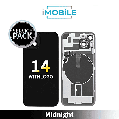 iPhone 14 Compatible Back Cover Glass [Service Pack] [Midnight]