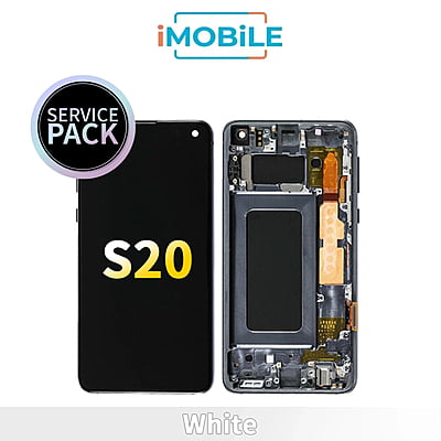 Samsung Galaxy S20 G980 LCD Touch Digitizer Screen [Service Pack] [White] GH82-22123B