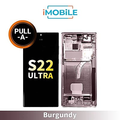 Samsung Galaxy S22 Ultra (S908) LCD Touch Digitizer Screen [Secondhand Original] [Burgundy]