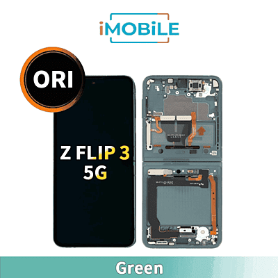 Samsung Galaxy Z Flip 3 5G (F711) (Main) LCD Digitizer Screen [Secondhand Original] [Green]