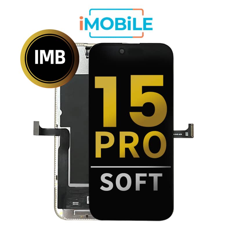 iPhone 15 Pro (6.1 Inch) Compatible LCD (Soft OLED) Touch Digitizer Screen [IMB]-Soft OLED