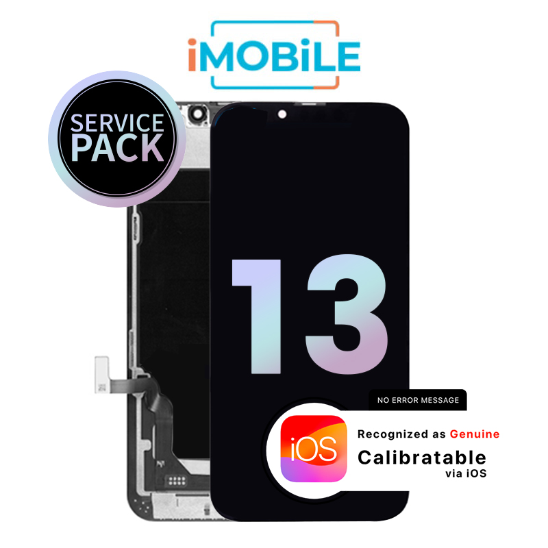 iPhone 13 (6.1 Inch) Compatible LCD (Soft OLED) Touch Digitizer Screen [Service Pack]