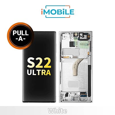 Samsung Galaxy S22 Ultra (S908) LCD Touch Digitizer Screen [Secondhand Original] [White]