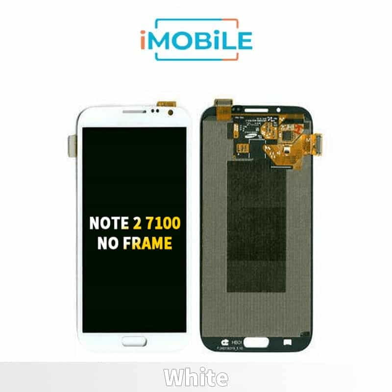 Samsung Galaxy Note 2 (N7100) LCD Touch Digitizer Screen No Frame [White]