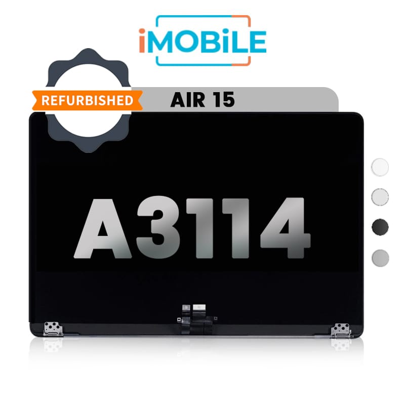 MacBook Air 15" (2024, M3) A3114 / (2023, M2) A2941 Compatible LCD Display Assembly [Refurbished]