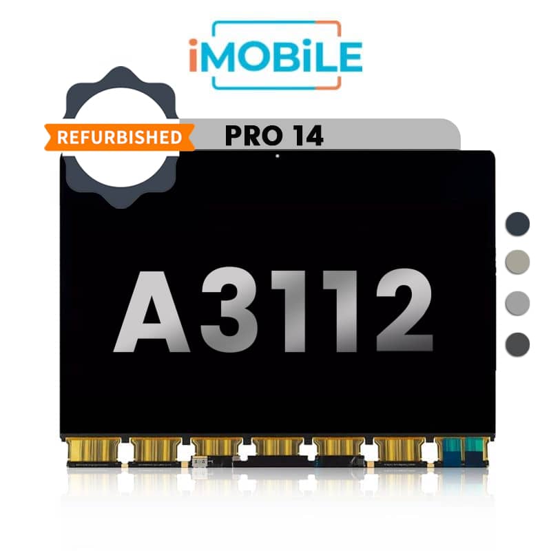 MacBook Pro 14" (M4) A3112 (2024) / A3401 (2024) / A3185 (2024) / A3434 (2025) Compatible LCD Display Assembly [Refurbished]