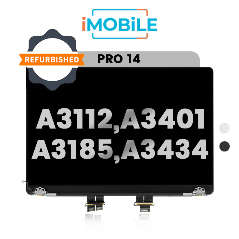 MacBook Pro 14" (M4) A3112 (2024) / A3401 (2024) / A3185 (2024) / A3434 (2025) Compatible LCD Display Assembly [Refurbished]