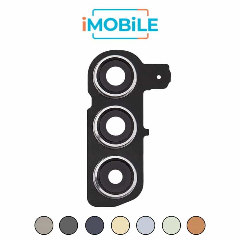 Samsung Galaxy S24 (S921) Camera Lens Set with Cover Bezel Ring-Sandstone Orange O