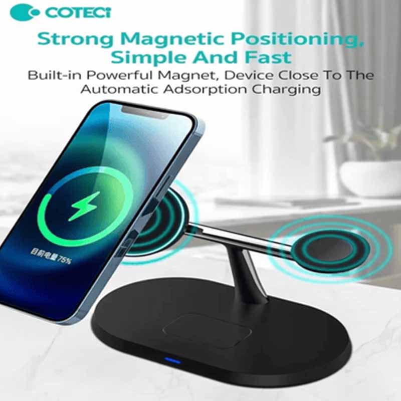 COTECi [WS-39] 3 in 1 Magsafe Wireless Charger, 23W