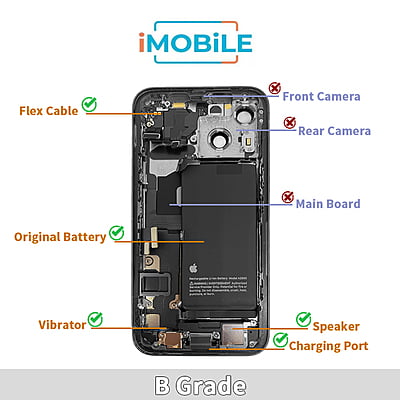 Original iPhone Back Housing - iPhone 13 Mini [B Grade]