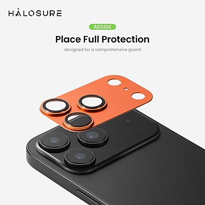 Halosure AEGISK Shield Rear Camera Lens Protector (Anti-Reflection), iPhone 17 Pro Halosure AEGISK Shield Rear Camera Lens Protector (Anti-Reflection), iPhone 17 Pro