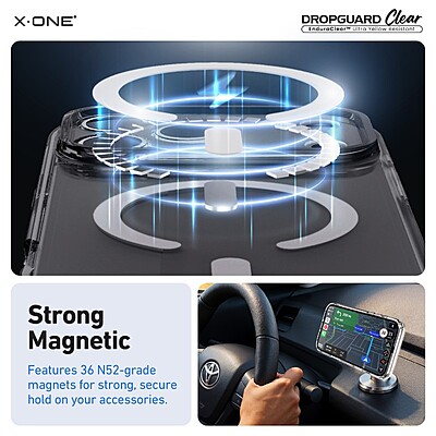 X.One [MagSafe] Dropguard Clear Impact Protection Case, iPhone 17