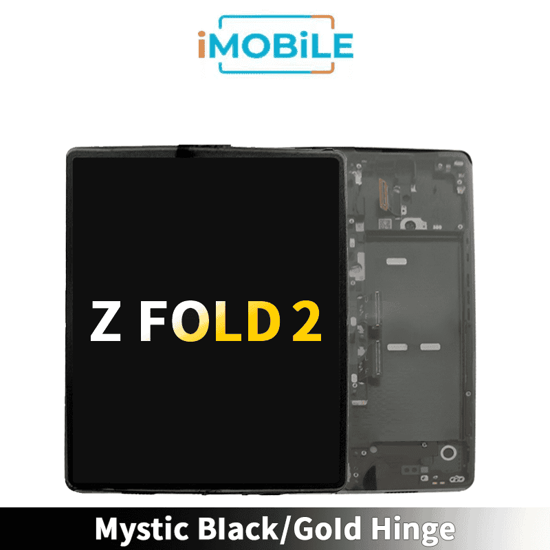 Samsung Galaxy Z Fold 2 (F916) LCD Display / Screen + Touch [Mystic Black] (Gold Hinge) GH82-24296B