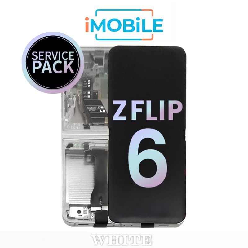 Samsung Galaxy Z Flip 6 5G (F741) Main LCD Digitizer Screen [Service Pack] [White] GH82-35014F
