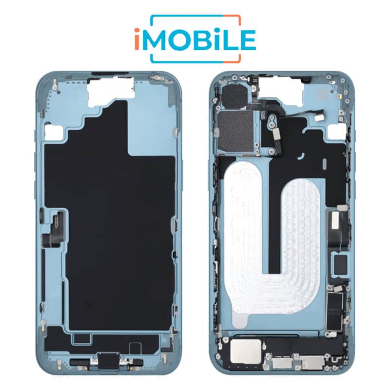 iPhone 16 Plus Compatible Back Housing with Small Parts [IMB] [Teal]