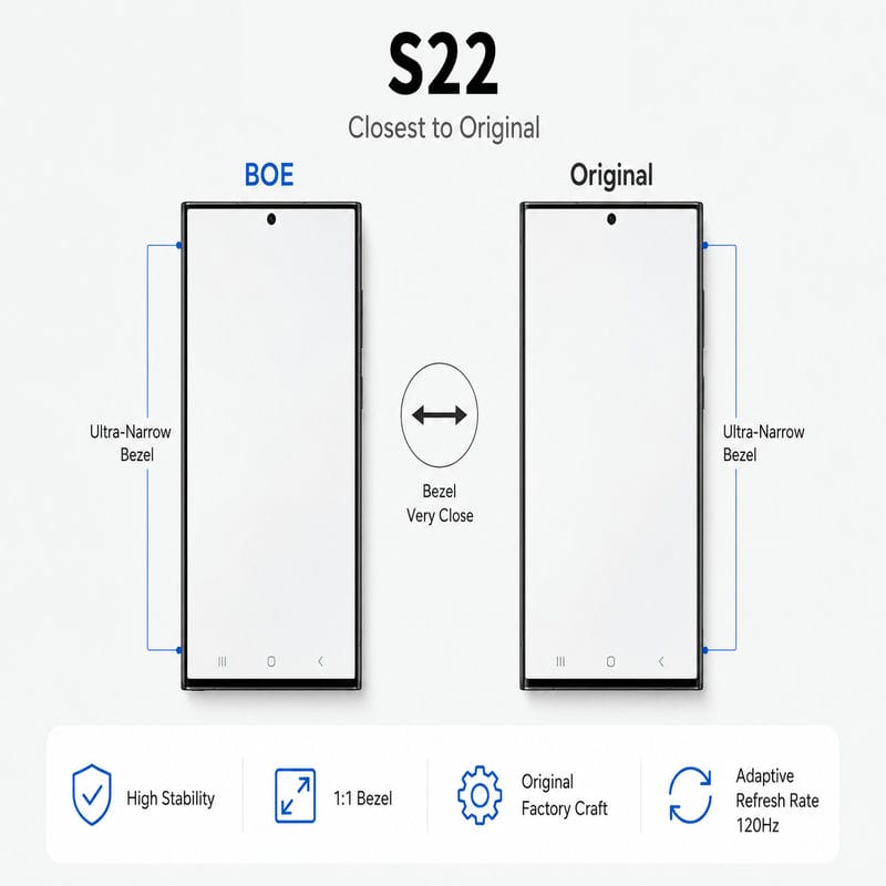 Samsung Galaxy S22 5G (S901) LCD Touch Digitizer Screen [Aftermarket-BOE] [Black]