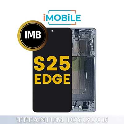 Samsung Galaxy S25 Edge (S937) LCD Touch Digitizer Screen [IMB] [Titanium Icyblue]