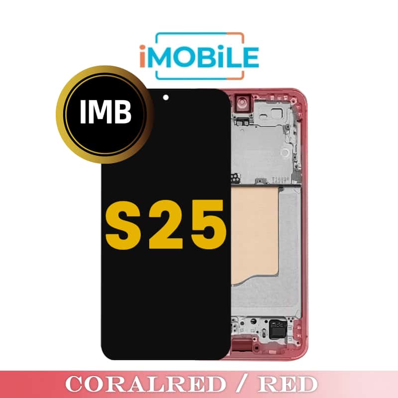 Samsung Galaxy S25 5G (S931) LCD Touch Digitizer Screen [IMB] [Coralred / Red]