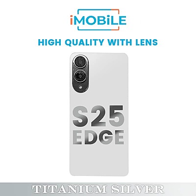 Samsung Galaxy S25 Edge (S937) Back Cover [High Quality with Lens] [Titanium Silver]