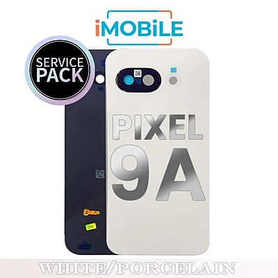 Google Pixel 9A Compatible Back Cover with lens [Service Pack] [White / Porcelain]