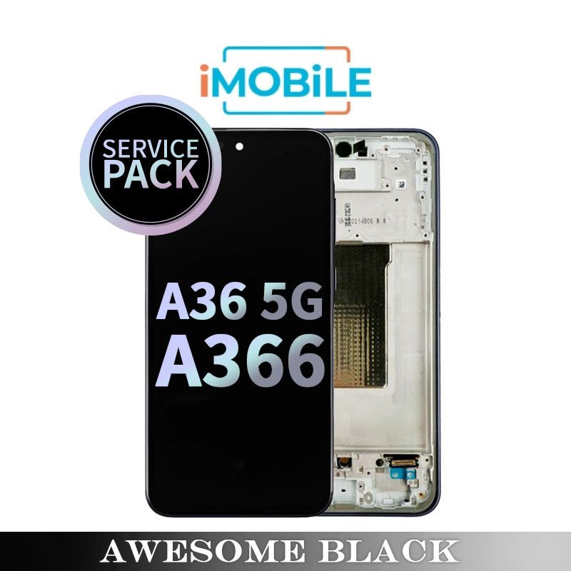 Samsung Galaxy A36 5G A366 LCD Touch Digitizer Screen [Service Pack] [Awesome Black] GH82-36841A