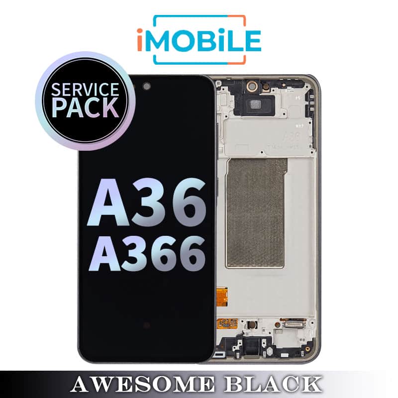Samsung Galaxy A36 5G A366 LCD Touch Digitizer Screen [Service Pack] [Awesome Black] GH82-36841A