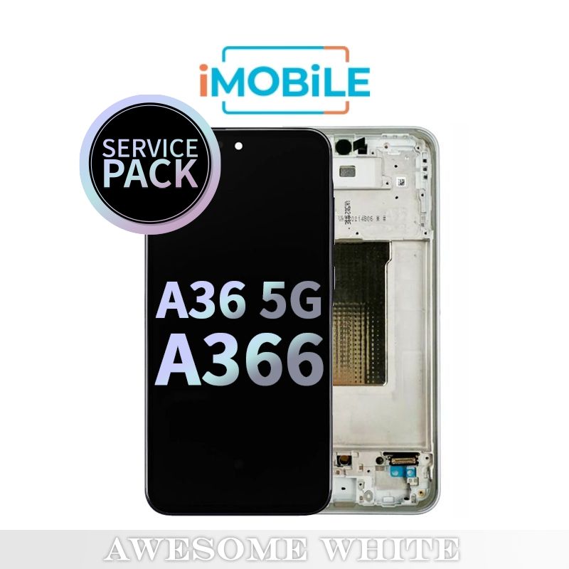 Samsung Galaxy A36 5G A366 LCD Touch Digitizer Screen [Service Pack] [Awesome White] GH82-36841B