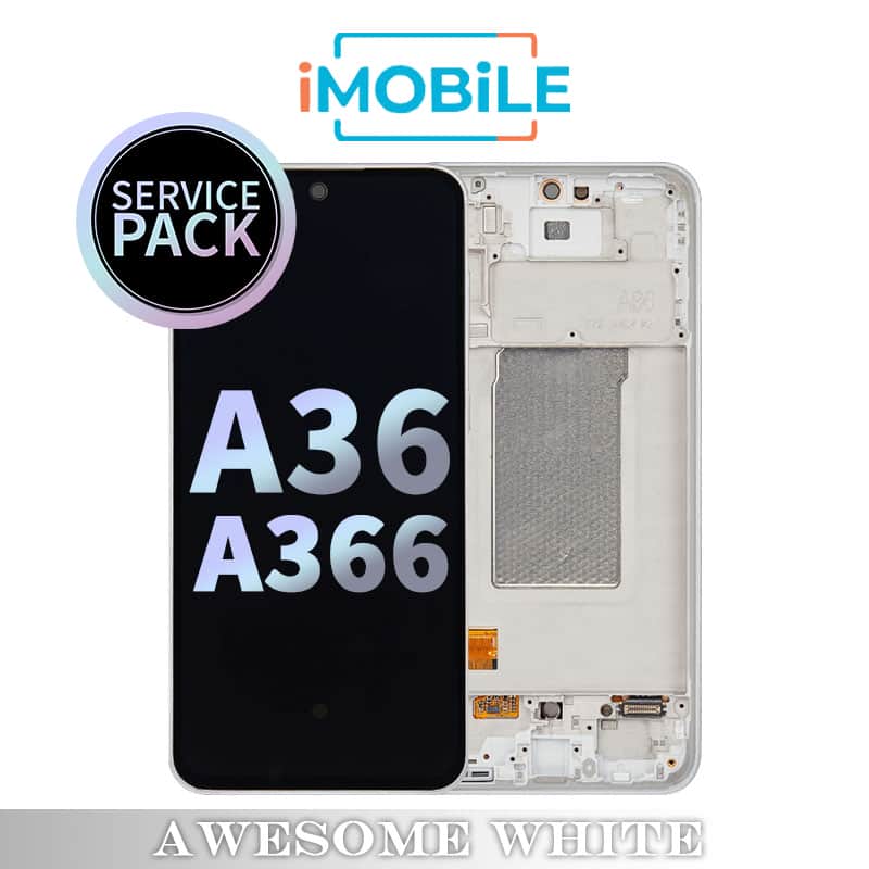 Samsung Galaxy A36 5G A366 LCD Touch Digitizer Screen [Service Pack] [Awesome White] GH82-36841B