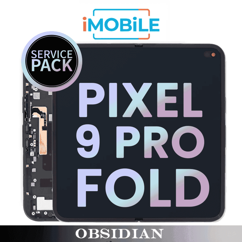 Google Pixel 9 Pro Fold 5G Main / Inner Compatible LCD Touch Digitizer Screen [Service Pack] [Obsidian] G949-00903-00