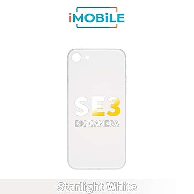 iPhone SE3 2022 Compatible Back Cover With Big Camera Hole [Starlight White]