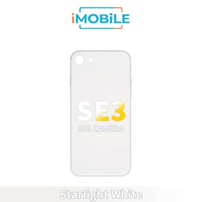 iPhone SE3 2022 Compatible Back Cover With Big Camera Hole [Starlight White]